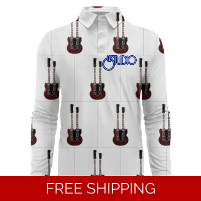 Le Studio Double Neck Custom 3D Long-Sleeved Polo Shirt